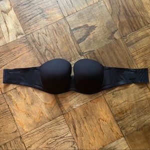 Wacoal Strapless Black Bra 36DDD